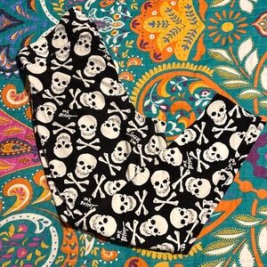 Torrid x Betsey Johnson Black and White Skull Leggings